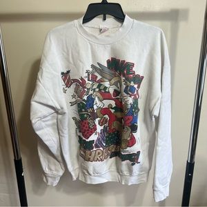 vintage 1994 freeze warner bros‎  bugs bunny christmas sweatshirt